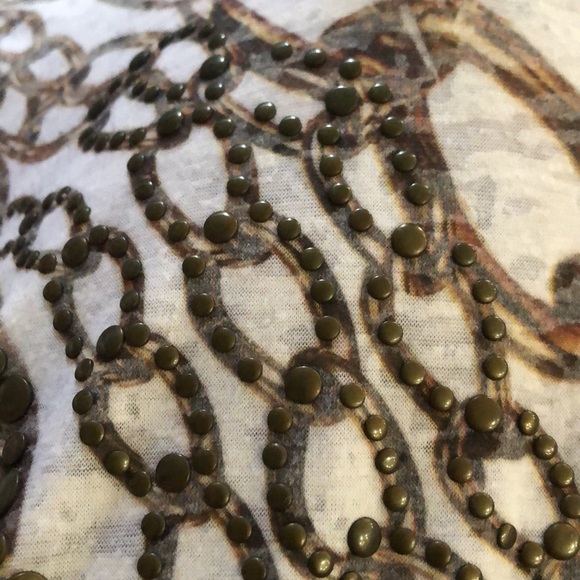 Cache chain print top with studs Medium - Picture 3 of 3
